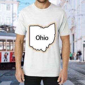 Ohio State Outline Graphic Tee - White